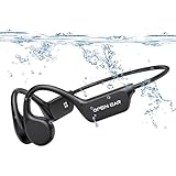 Relxhome Schwimmen Kopfhörer, Knochenschall Kopfhörer Eingebaute 32GB Speicher, MP3 Sport Kopfhörer Bluetooth 5.3, IPX8 Wasserdicht, 10 Stunden Spielzeit, Open Ear Kopfhörer für Schwimmen Laufen
